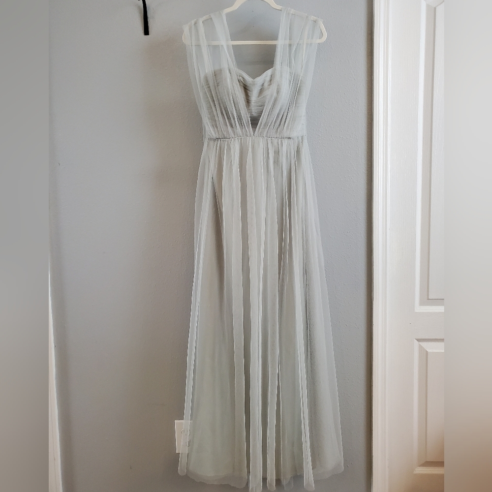 Jenny Yoo Annabelle Convertible Bridesmaid Dress, Morning Mist, 4